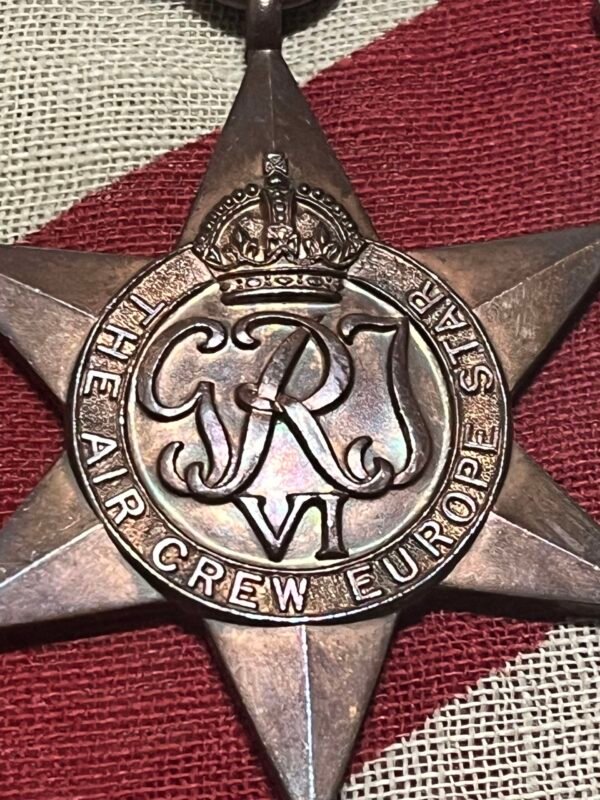 WWII group of 3. Aircrew Europe Star. John William Melhuish. KIA 1942. RAF in Groups