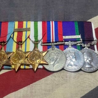 WWII plus Malay Peninsula CSM & RAF LSGC. Washer. Harrow, London. in Long service Medals